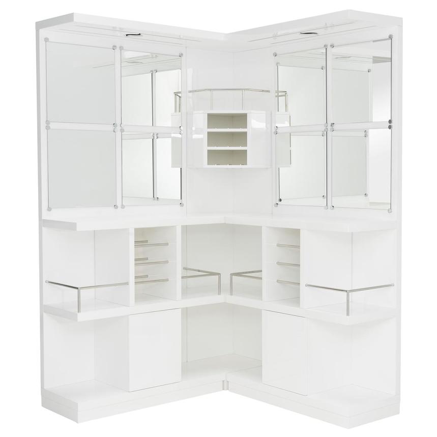 Nostran White Double Corner Bar  alternate image, 2 of 4 images.