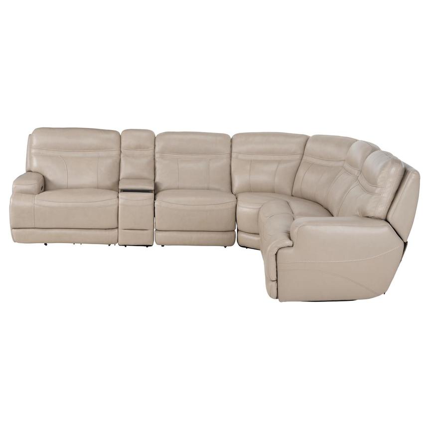Scottsdale Leather Power Reclining Sectional with 6PCS/3PWR  alternate image, 3 of 15 images.