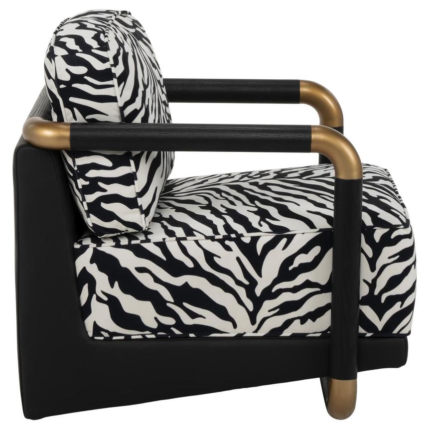 Zebra Accent Chair  alternate image, 3 of 8 images.