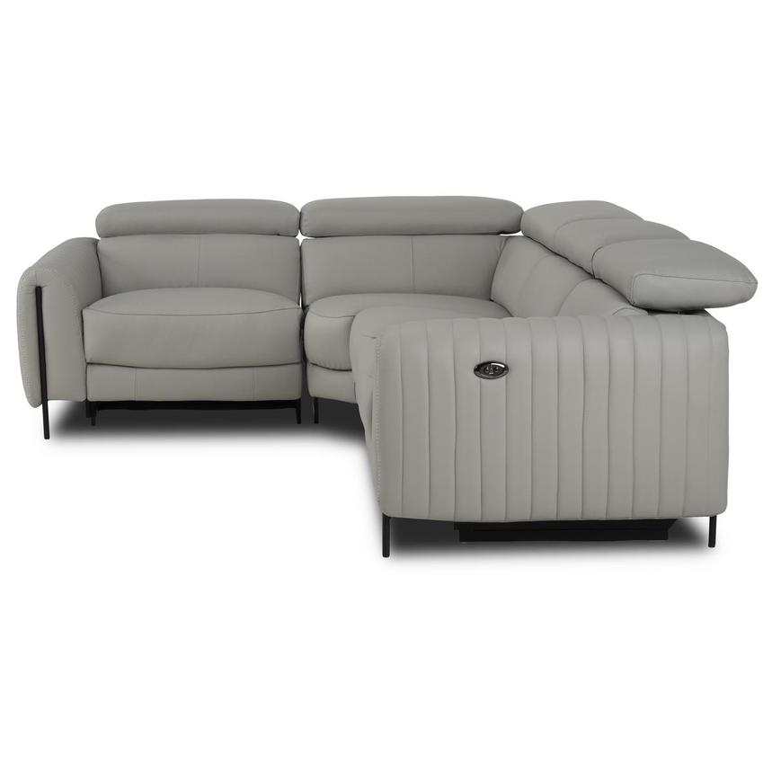 Marcelo 2.0 Leather Power Reclining Sectional with 4PCS/2PWR alternate image, 3 of 9 images.