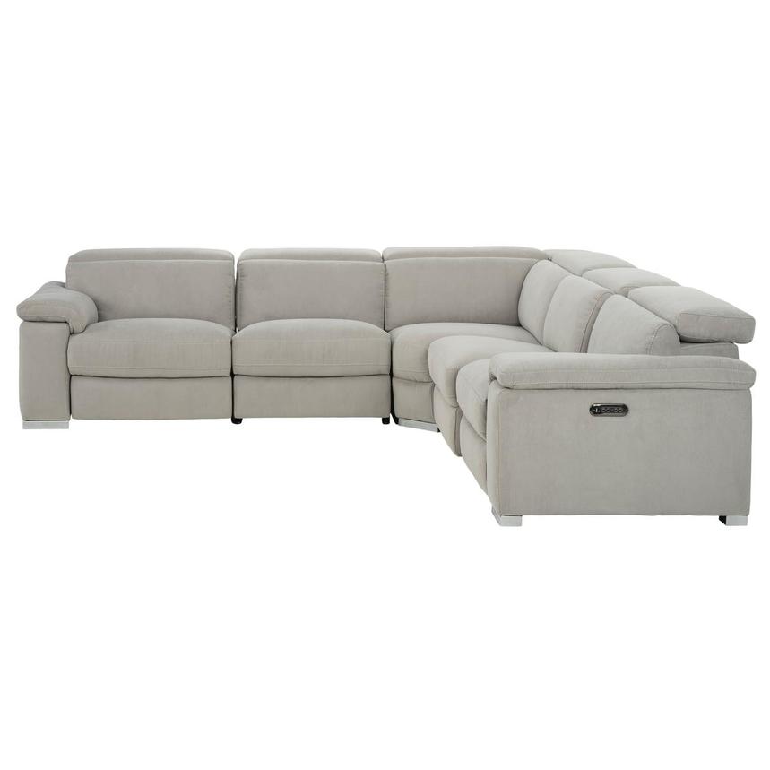 Karly Light Gray Power Reclining Sectional with 5PCS/2PWR  alternate image, 3 of 8 images.