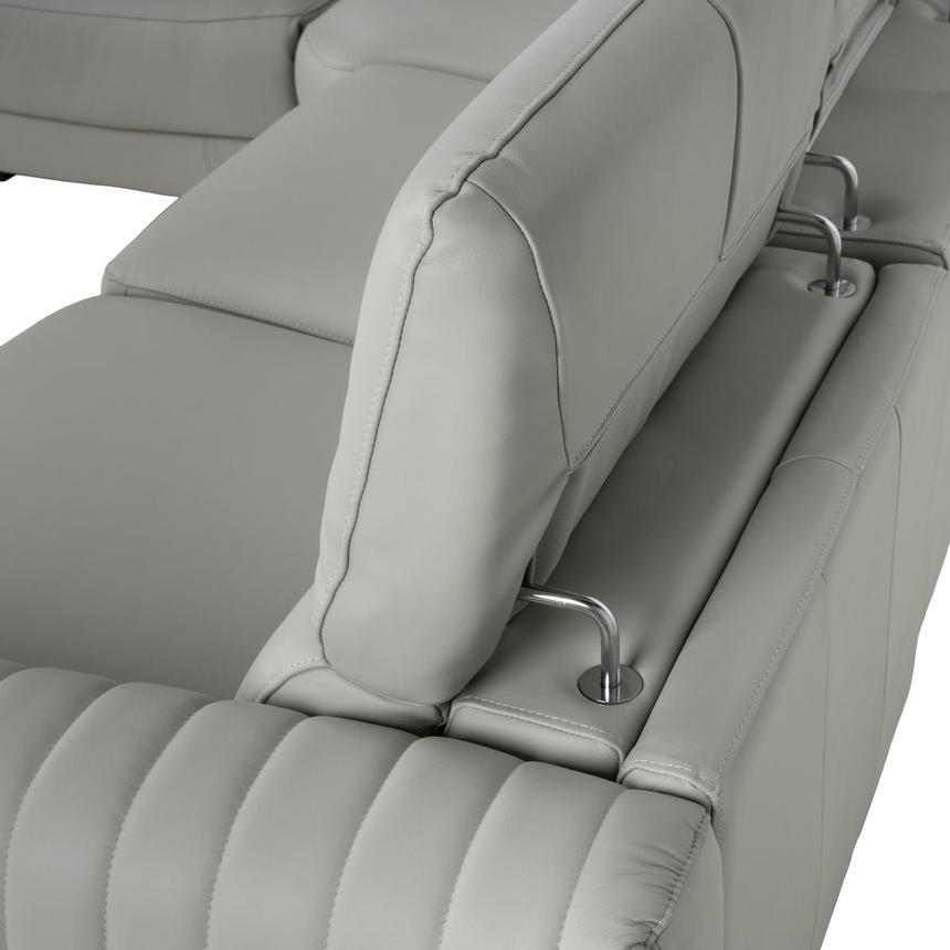 Marcelo 2.0 Leather Power Reclining Sectional with 5PCS/3PWR  alternate image, 6 of 9 images.