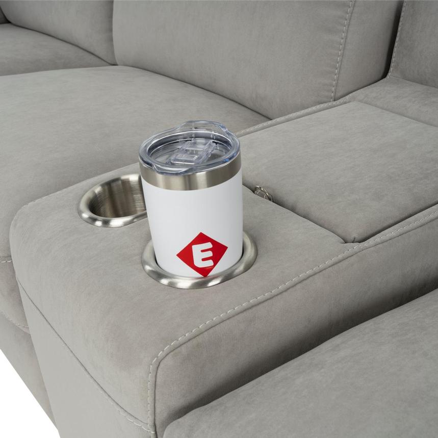 Karly Light Gray Power Reclining Sectional with 7PCS/3PWR | El