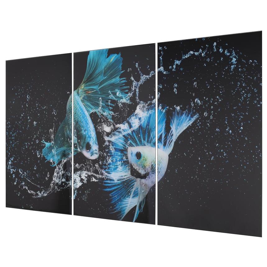 Betta Fish Set of 3 Acrylic Wall Art  alternate image, 2 of 3 images.