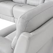 Palmer Leather Power Reclining Sectional with 4PCS/2PWR  alternate image, 5 of 7 images.