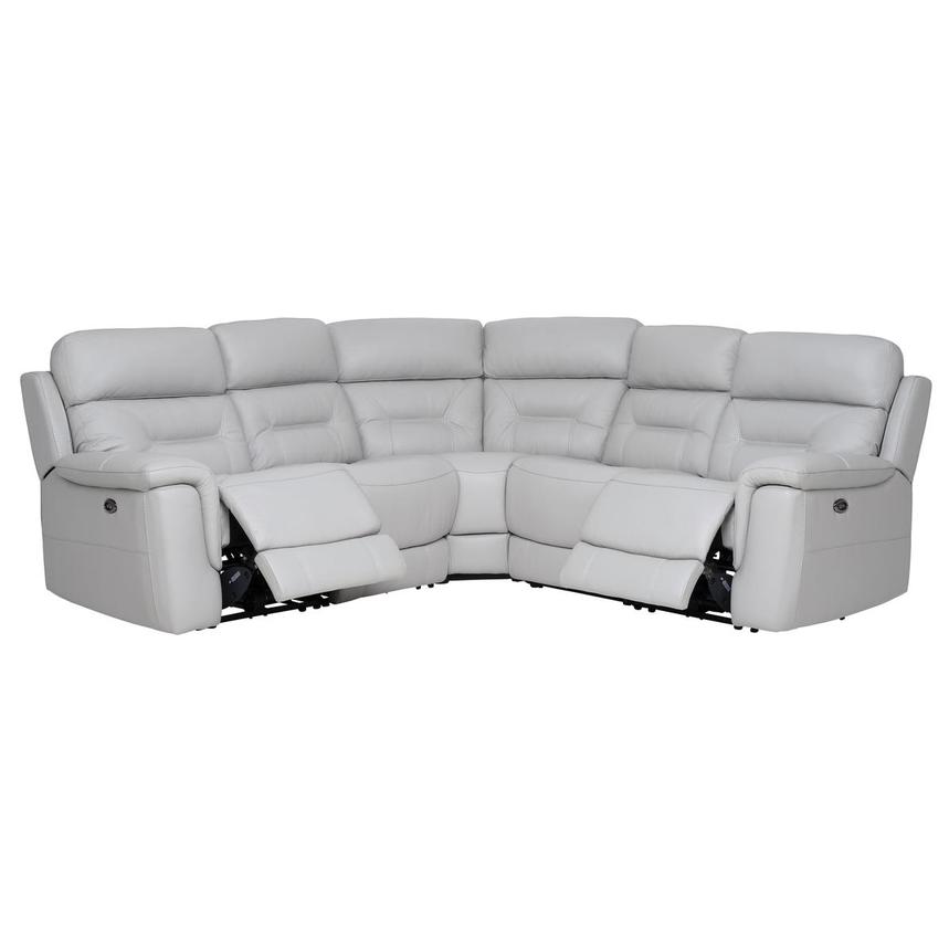 Palmer Leather Power Reclining Sectional with 5PCS/2PWR  alternate image, 2 of 7 images.