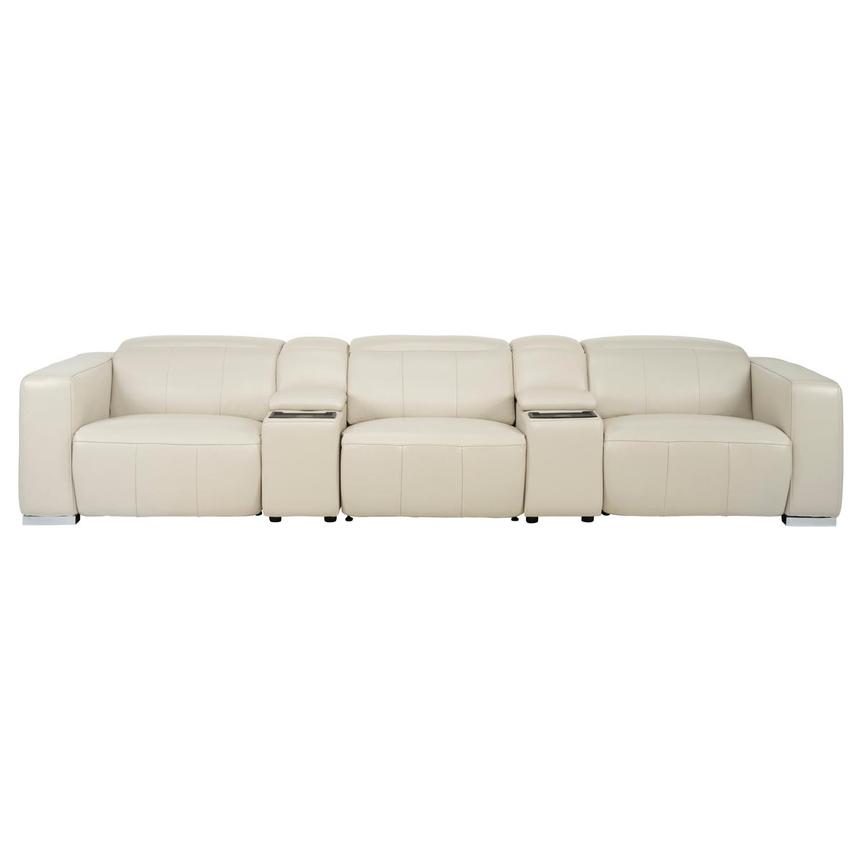 Samar Home Theater Leather Seating with 5PCS/2PWR main image, 1 of 10 images.