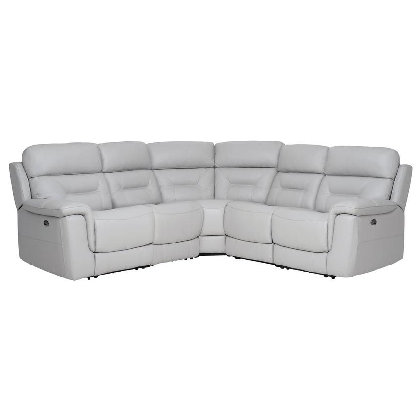Palmer Leather Power Reclining Sectional with 5PCS/2PWR main image, 1 of 7 images.