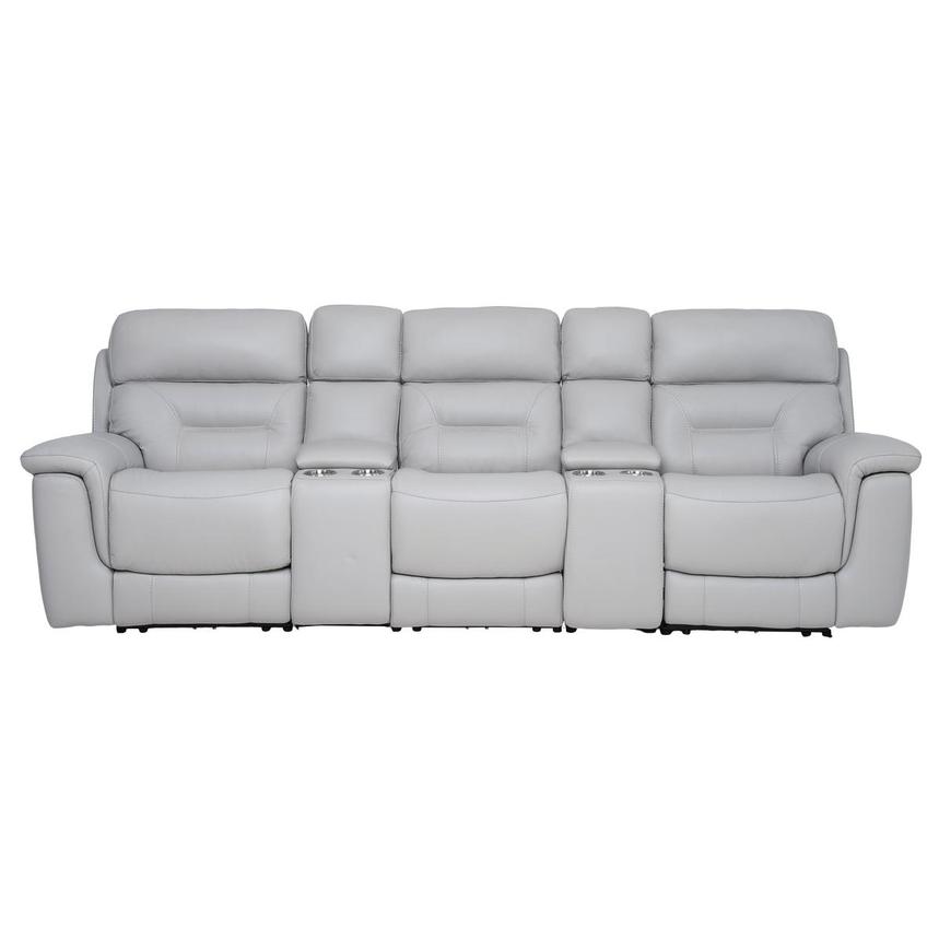 Palmer Home Theater Leather Seating with 5PCS/3PWR main image, 1 of 8 images.