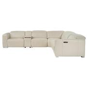 Samar Leather Power Reclining Sectional with 6PCS/2PWR  alternate image, 3 of 12 images.