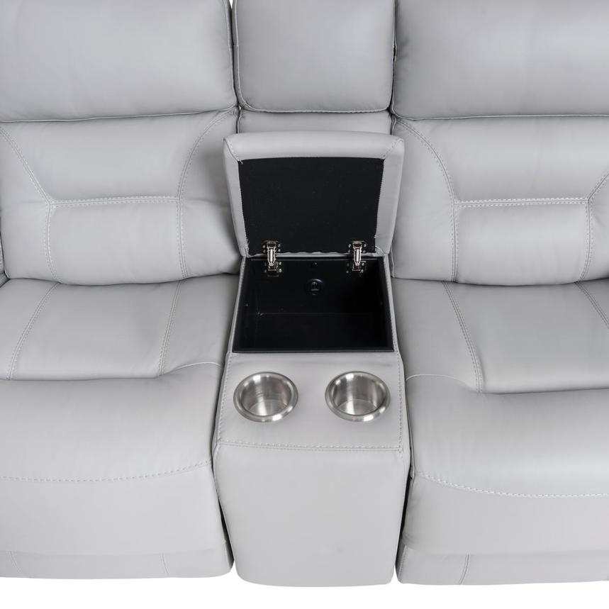 Palmer Leather Power Reclining Sectional with 6PCS/2PWR  alternate image, 5 of 10 images.