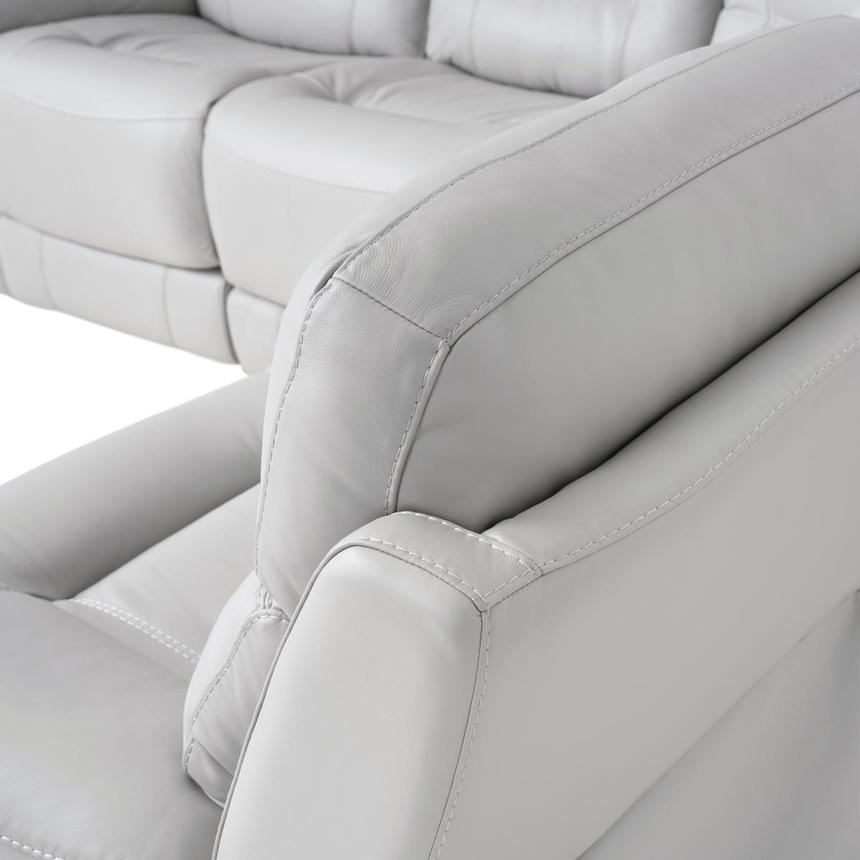 Palmer Leather Power Reclining Sectional with 6PCS/3PWR alternate image, 8 of 10 images.
