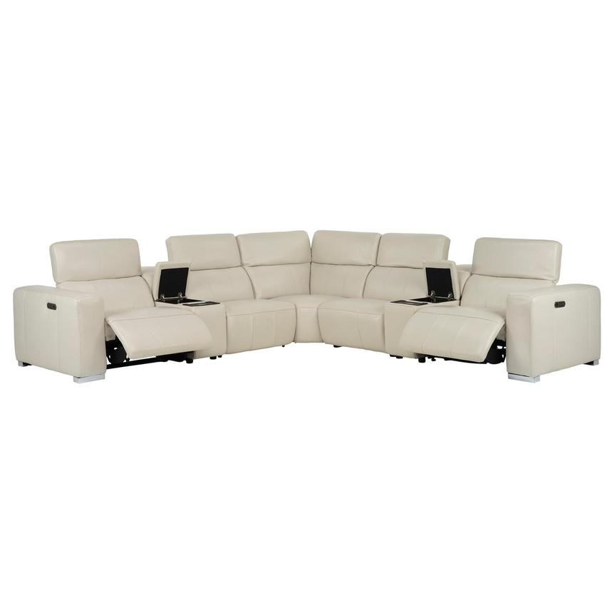 Samar Leather Power Reclining Sectional with 7PCS/3PWR  alternate image, 2 of 13 images.