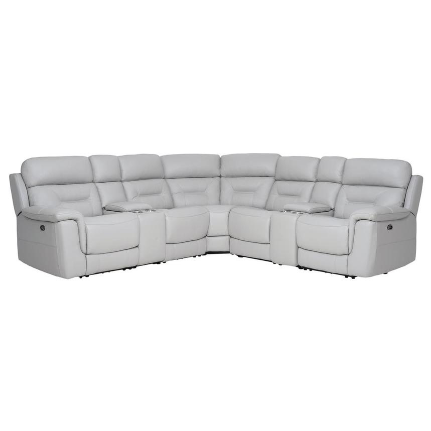 Palmer Leather Power Reclining Sectional with 7PCS/3PWR main image, 1 of 10 images.