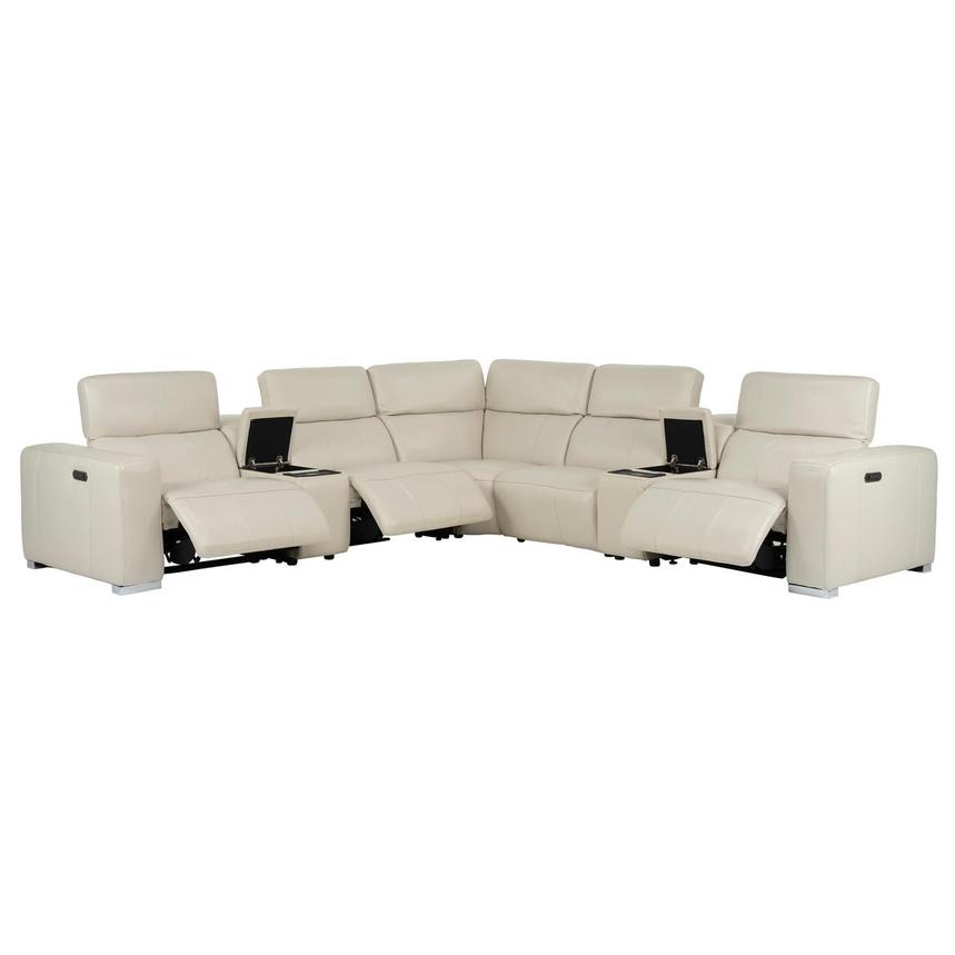 Samar Leather Power Reclining Sectional with 7PCS/3PWR alternate image, 3 of 13 images.