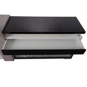 Totem White/Black Electric Fireplace  alternate image, 8 of 15 images.