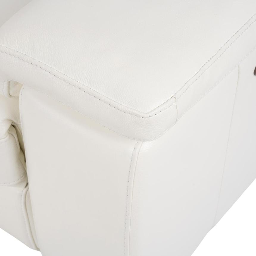 Charlie White Leather Power Reclining Sectional with 7PCS/3PWR alternate image, 10 of 12 images.