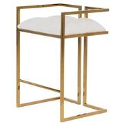 Dixie White/Gold Counter Stool  main image, 1 of 8 images.