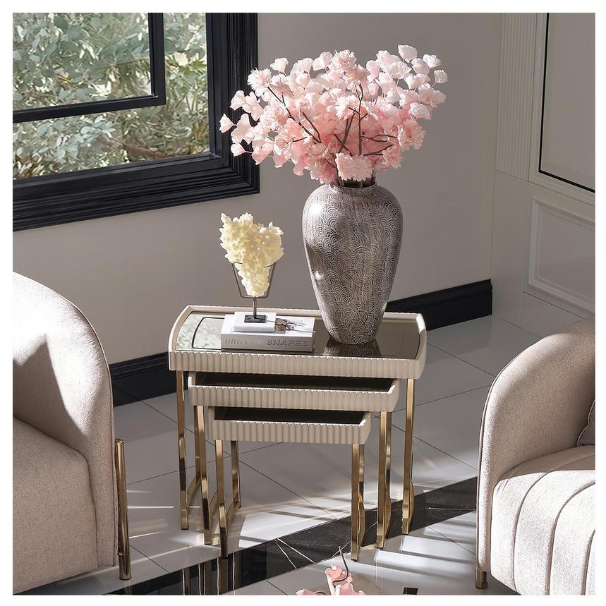 Lainey Cream Nesting Tables Set of 3  alternate image, 2 of 9 images.