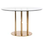 Cascada Gold Round Dining Table  alternate image, 2 of 6 images.
