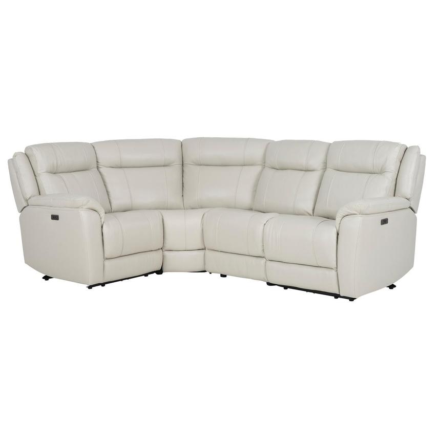 Samuel Leather Power Reclining Sectional with 4PCS/2PWR main image, 1 of 8 images.