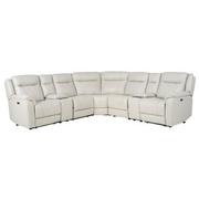 Samuel Leather Power Reclining Sectional with 7PCS/3PWR  main image, 1 of 11 images.