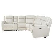 Samuel Leather Power Reclining Sectional with 7PCS/3PWR  alternate image, 4 of 11 images.