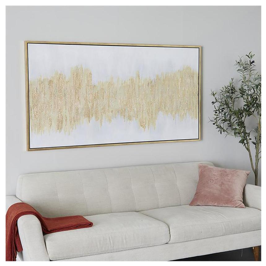 Brush Gold Set of 2 Canvas Wall Art  alternate image, 2 of 6 images.