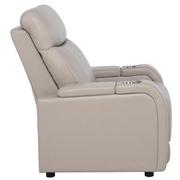 Neptune Gray Leather Power Recliner  alternate image, 4 of 15 images.