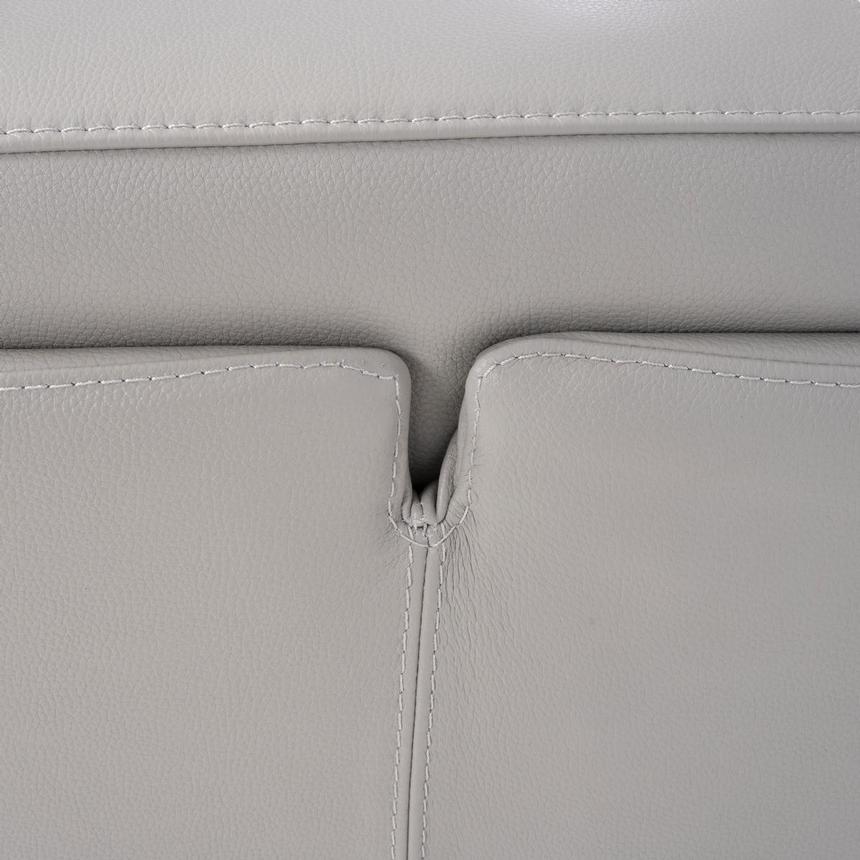 Charlette Silver Leather Power Reclining Sofa alternate image, 13 of 13 images.