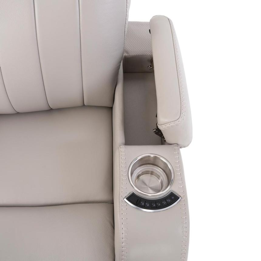 Neptune Gray Leather Power Reclining Sofa  alternate image, 12 of 15 images.