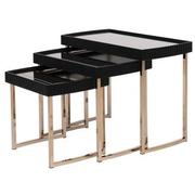 Lainey Black Nesting Tables Set of 3  main image, 1 of 10 images.