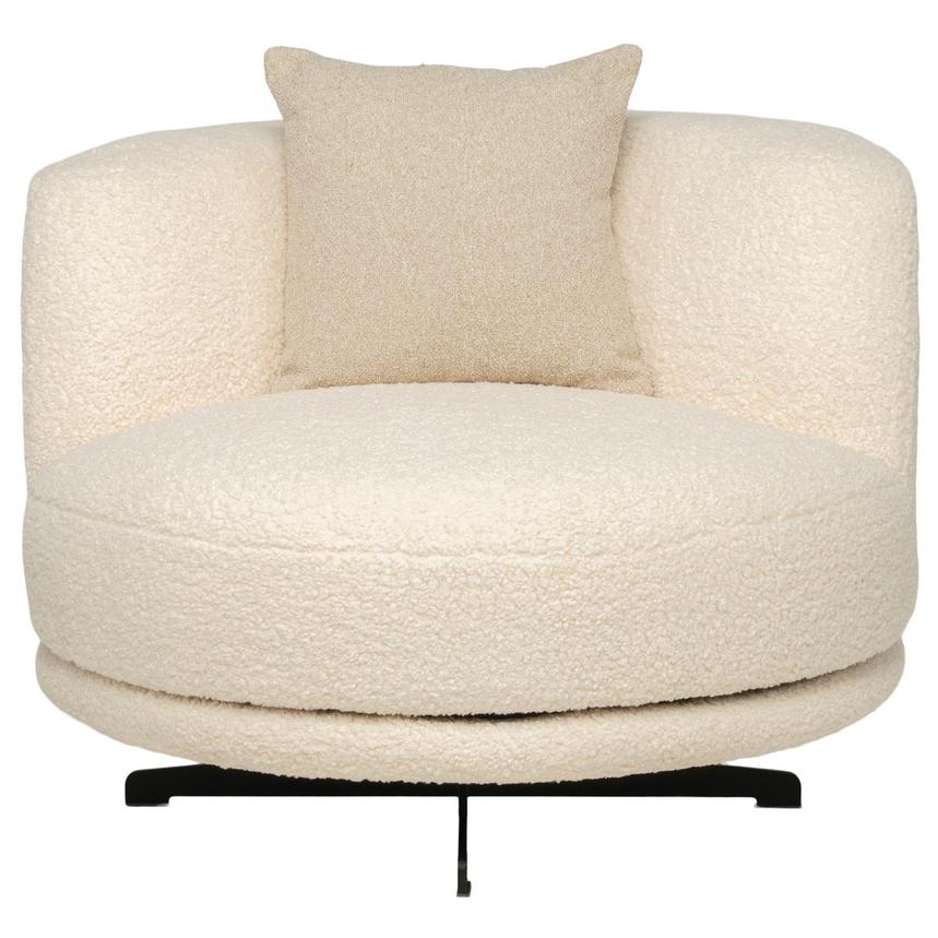 Rhea Cream Swivel Chair  alternate image, 4 of 10 images.