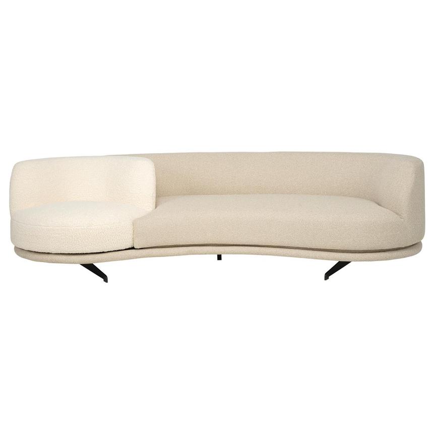 Rhea Cream Swivel Sofa  alternate image, 3 of 13 images.