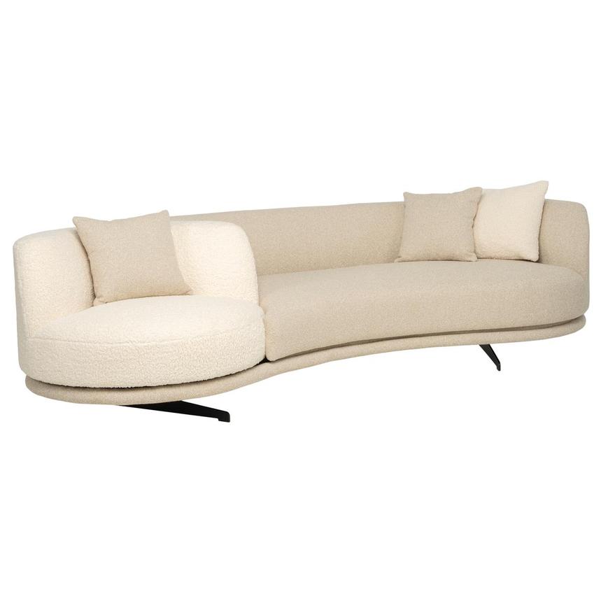 Rhea Cream Swivel Sofa  alternate image, 4 of 12 images.