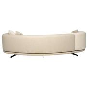 Rhea Cream Swivel Sofa  alternate image, 7 of 13 images.