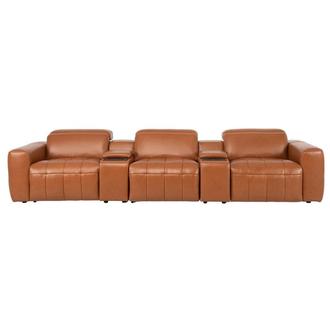Chai Home Theater Leather Seating with 5PCS/2PWR