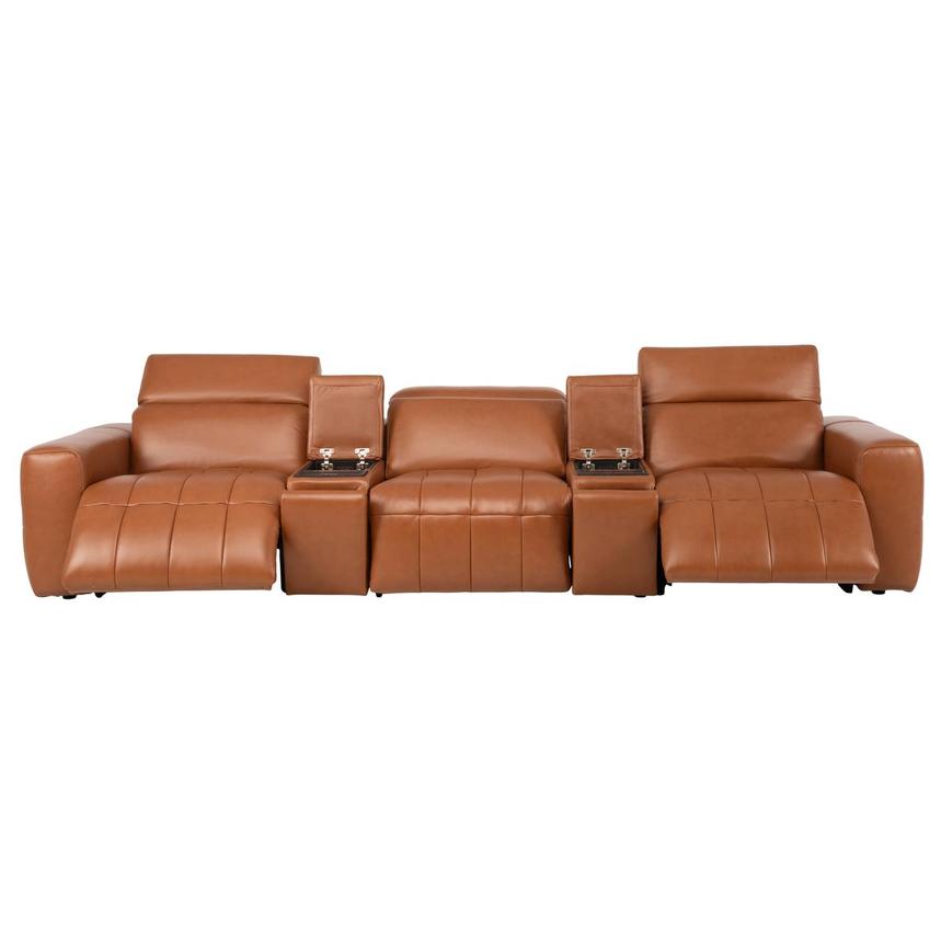 Chai Home Theater Leather Seating with 5PCS/2PWR  alternate image, 2 of 10 images.