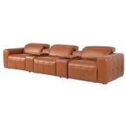 Chai Home Theater Leather Seating with 5PCS/2PWR  alternate image, 3 of 10 images.