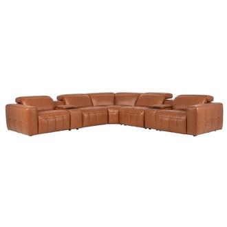 Chai Leather Power Reclining Sectional with 7PCS/3PWR