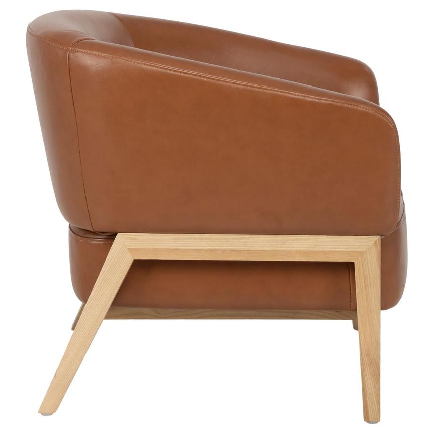 Giada Tan Leather Accent Chair  alternate image, 4 of 8 images.