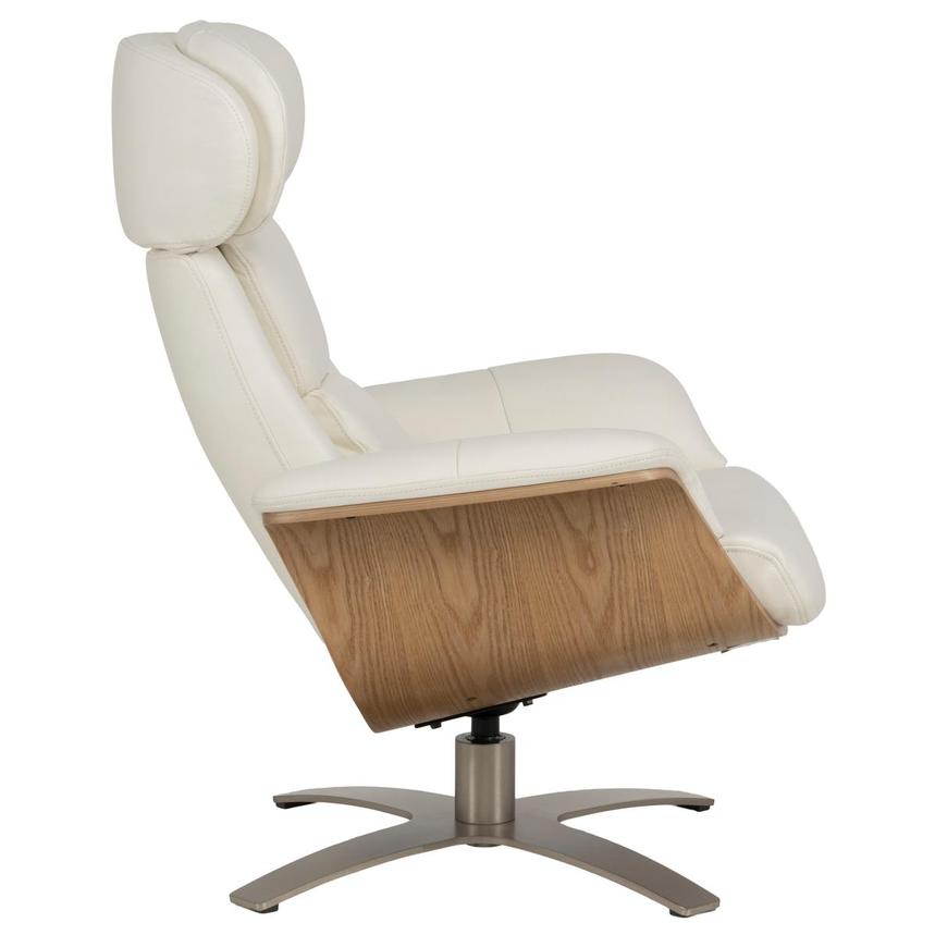 Fabrizio White Leather Accent Chair alternate image, 5 of 13 images.