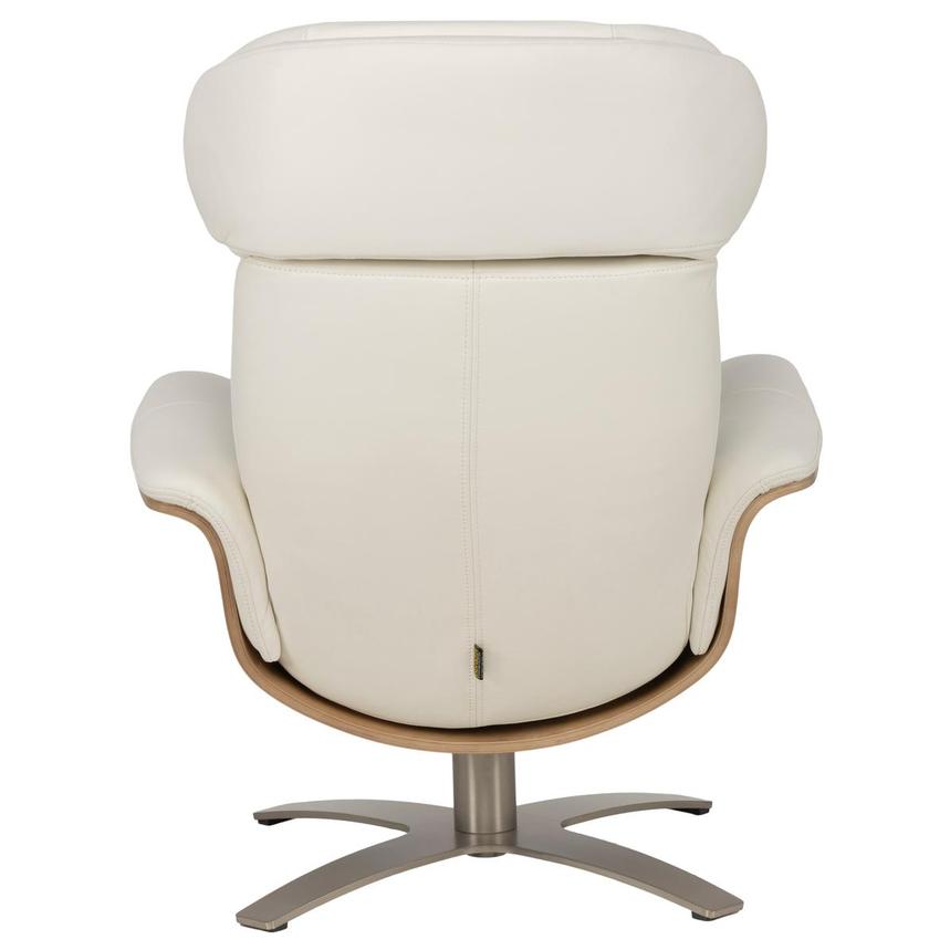 Fabrizio White Leather Accent Chair alternate image, 5 of 12 images.