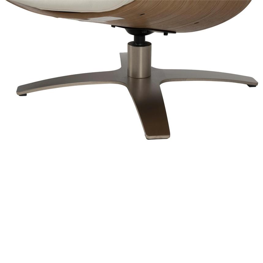 Fabrizio White Leather Accent Chair alternate image, 10 of 13 images.