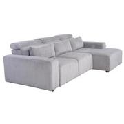 Flow Gray Sliding Sofa w/Right Chaise  alternate image, 2 of 11 images.