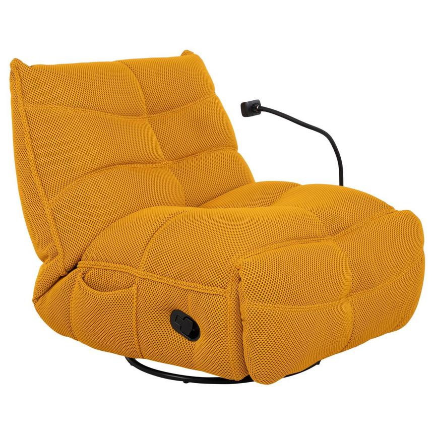 Wyatt Yellow Swivel Glider Recliner main image, 1 of 13 images.