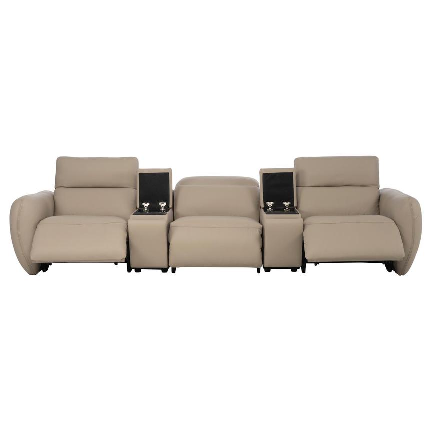 Baloo Home Theater Leather Seating with 5PCS/2PWR  alternate image, 2 of 12 images.