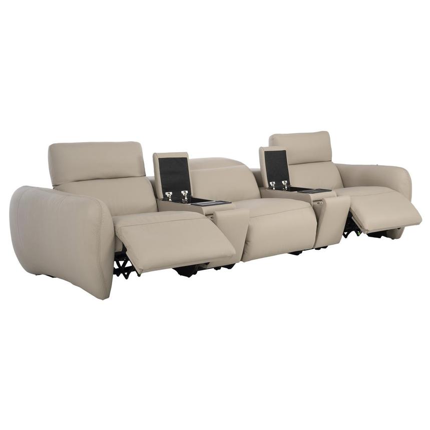 Baloo Home Theater Leather Seating with 5PCS/2PWR  alternate image, 4 of 12 images.