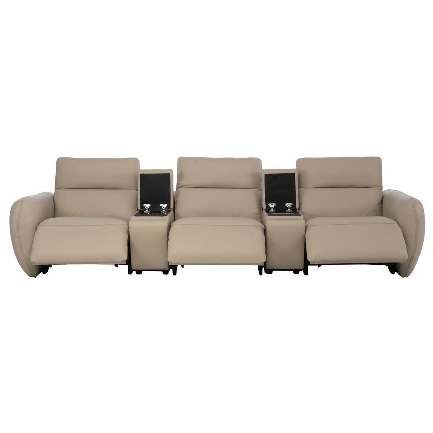 Baloo Home Theater Leather Seating with 5PCS/3PWR  alternate image, 2 of 12 images.