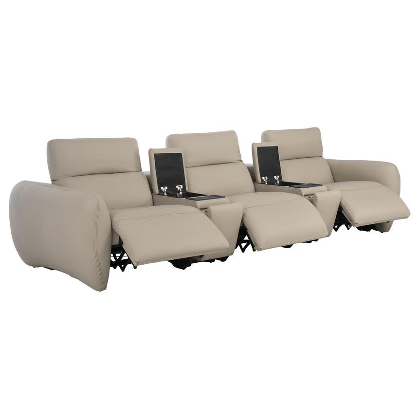 Baloo Home Theater Leather Seating with 5PCS/3PWR  alternate image, 4 of 12 images.